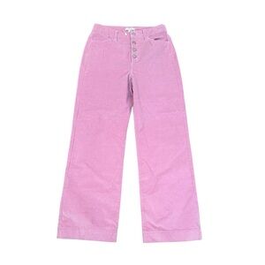 Tyler Boe Pink/Mauve Corduroy Straight Leg Pants with Button Fly size 4 NWOT